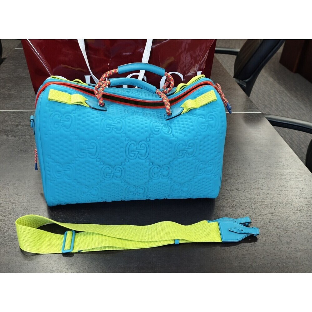 Gucci GG Scuba Duffle Bag Blue - Picture 6 of 9